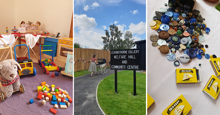 1950s activities visitors can try in the welfare hall at Beamish Museum, County Durham